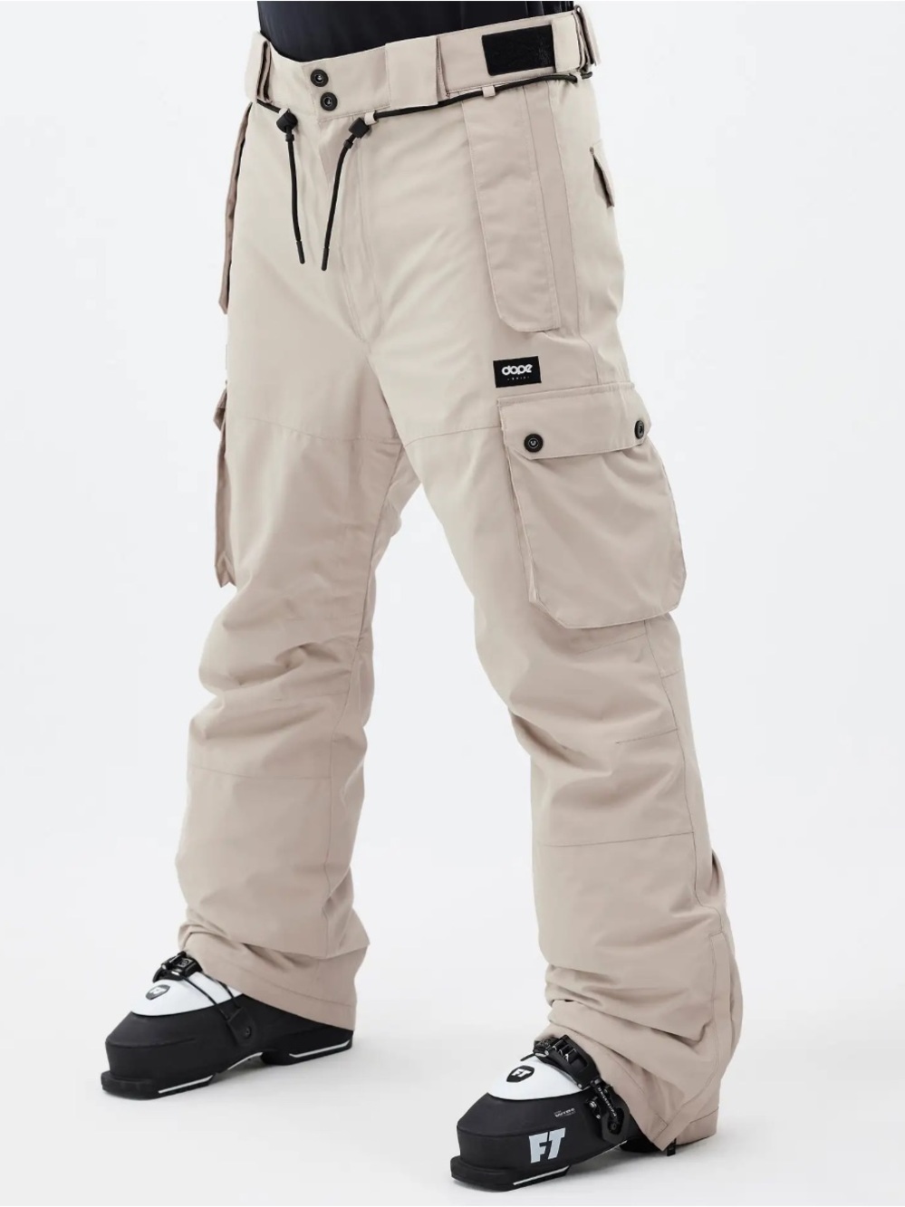 NWT DOPE Men's Iconic Sand Cargo Snow Pants with Utility Pocket Sz XXL